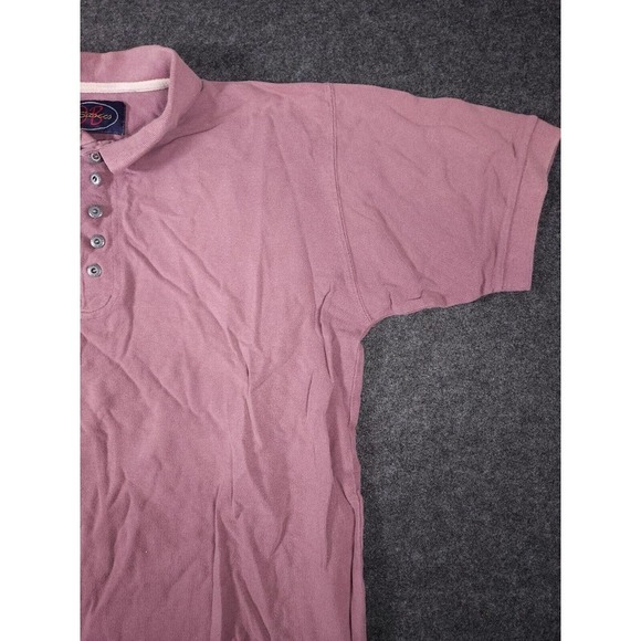 DB Basics Shirt Mens Medium M Button Polo Collared Regular Fit Cotton Stretch - Picture 3 of 12